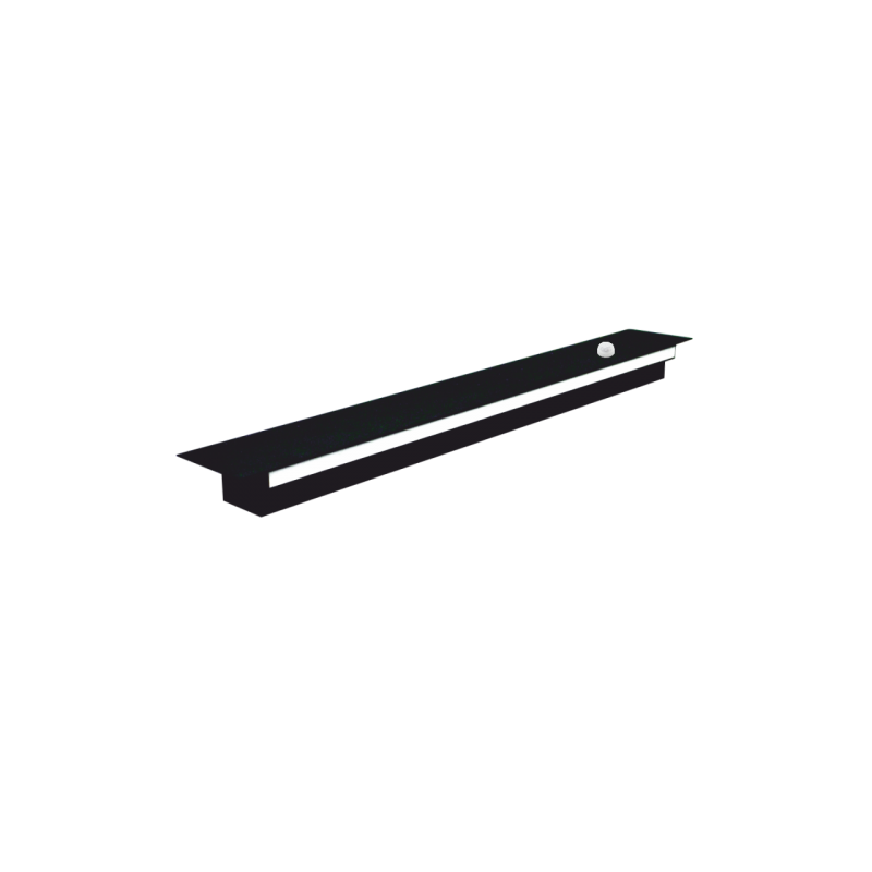 40W melns lineārs LED gaismeklis ar pir sensoru TAMNA_SENS