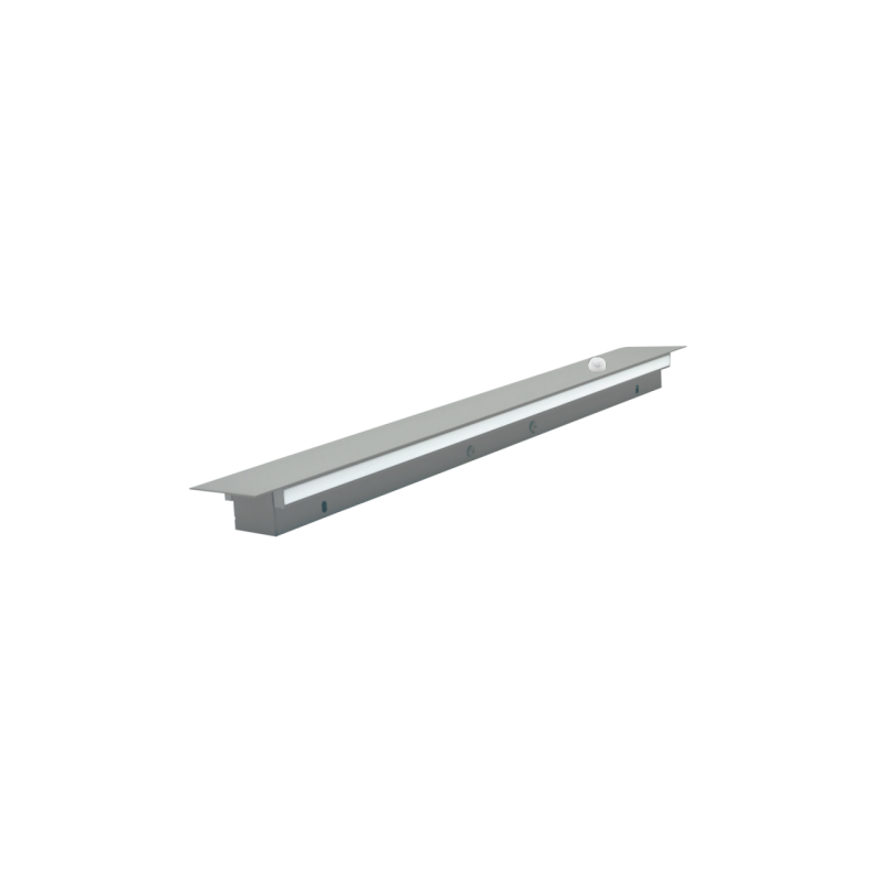 45W pelēks lineārs LED gaismeklis ar pir sensoru TAMNA_SENS