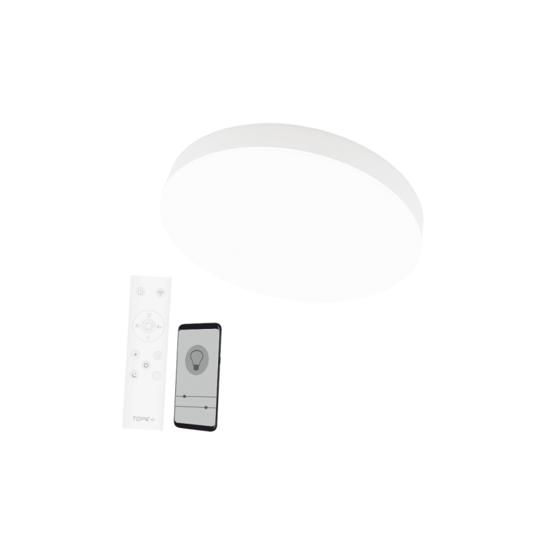 2x36W apalš balts plafonveida LED gaismeklis BOSTON