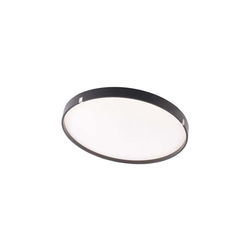 2x24W apalš melns plafonveida LED gaismeklis MONZA