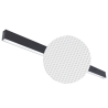 60W melns lineārs LED gaismeklis LOTA100_UGR19
