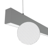 40W pelēks lineārs LED gaismeklis LOTA100_UGR19_DALI