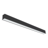 40W melns lineārs LED gaismeklis, iebūvējams griestos ESNA100